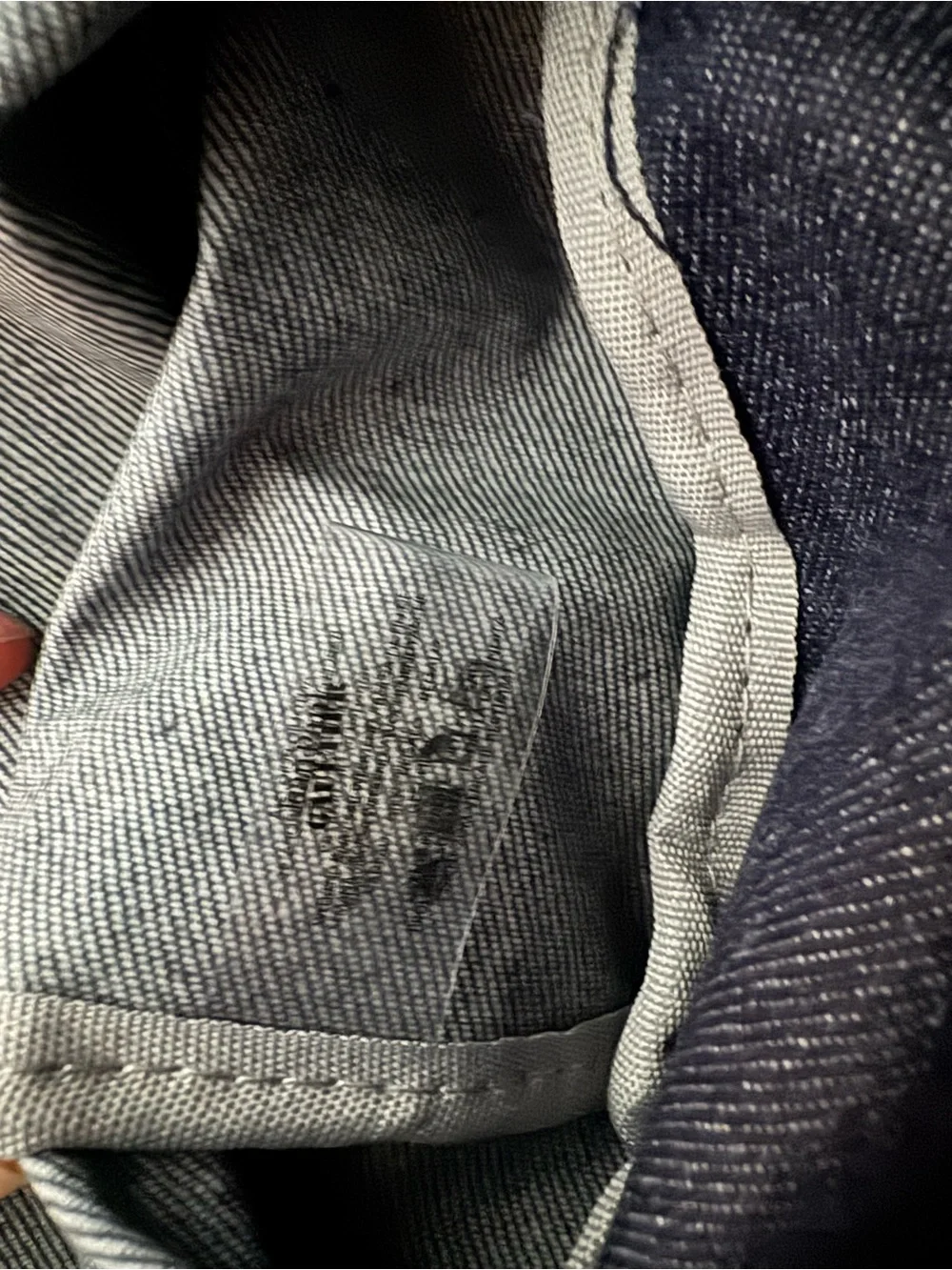 Jean Paul Gaultier Navy Canvas Roll-Top Backpack with Contrast Stitching